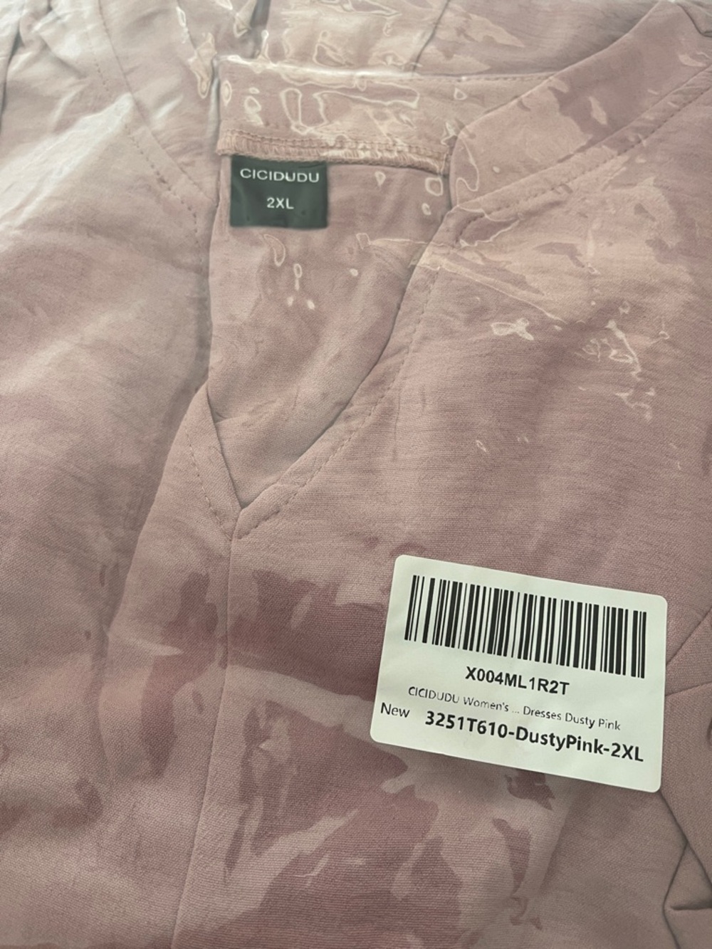 Cicidudu 2XL Dusty Pink dress New - Picture 5 of 5